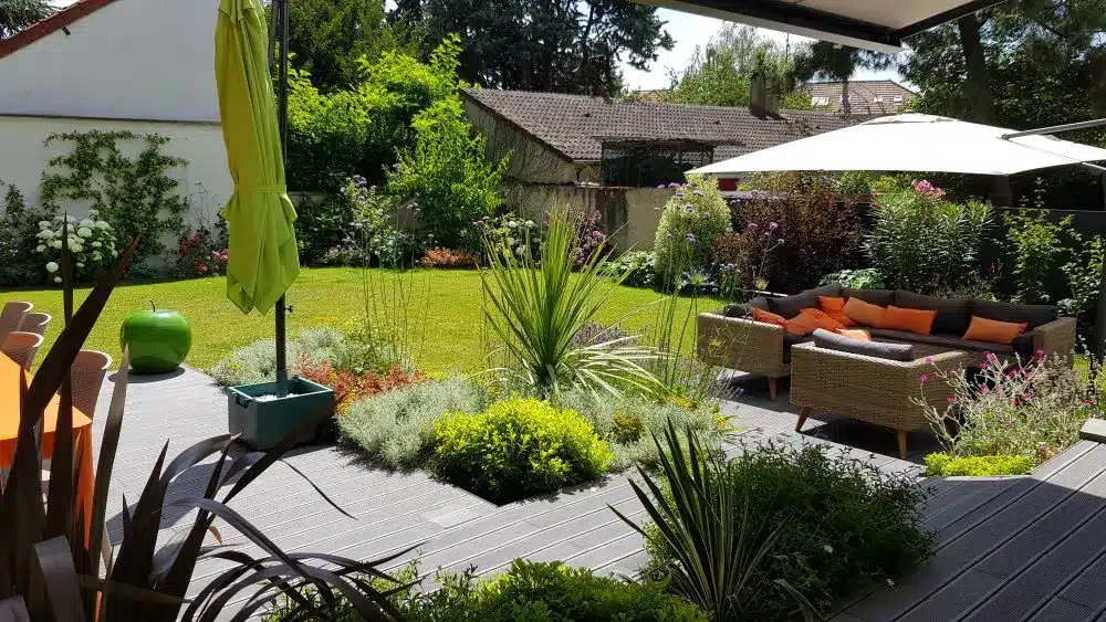 Jardin esprit mediterraneen