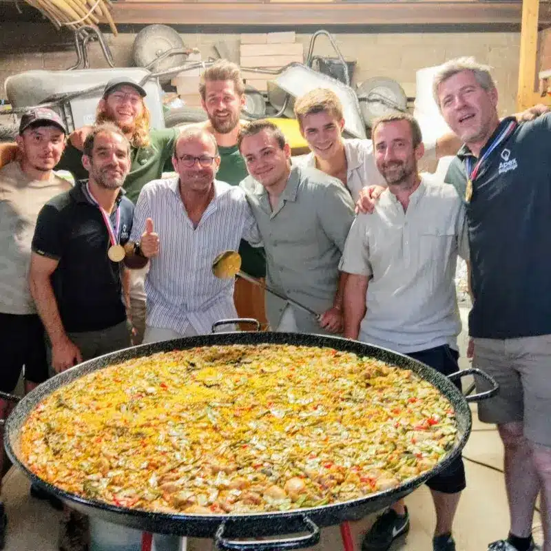 Paella pour fêter les 20 ans d'Apex paysage